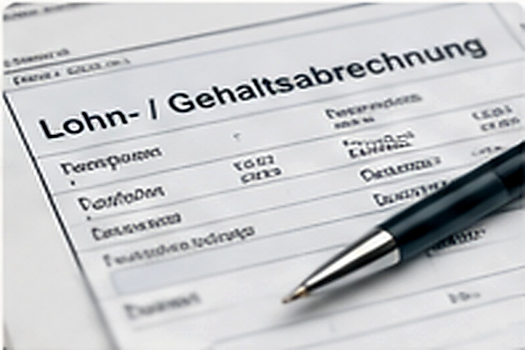Lohn- und Gehaltsabrechnung mit Mitarbeiterdaten